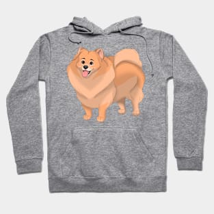 Red Pomeranian Dog Hoodie